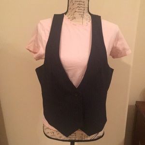 Women’s pinstriped vest